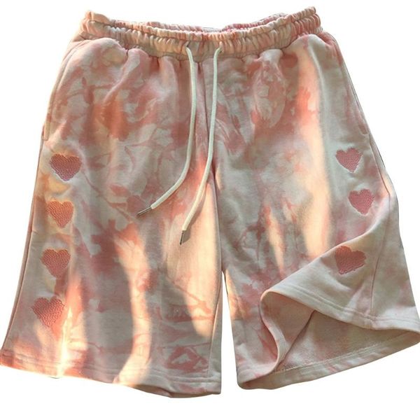 summer men's shorts drawstring elastic waist long harajuku gradient color heart embroidery sports beach shorts loose sweatpants, White;black
summer men's shorts drawstring elastic waist long harajuku gradient color heart embroidery sports beach shorts loose sweatpants, White;black
