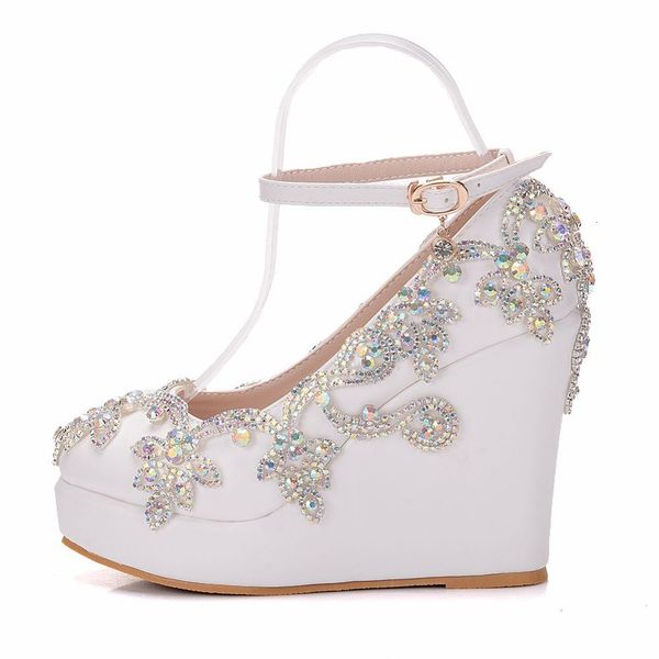 sandals rhinestone wedding shoes bride clear crystal pumps christmas day evening party 10cm high heels, Black
sandals rhinestone wedding shoes bride clear crystal pumps christmas day evening party 10cm high heels, Black