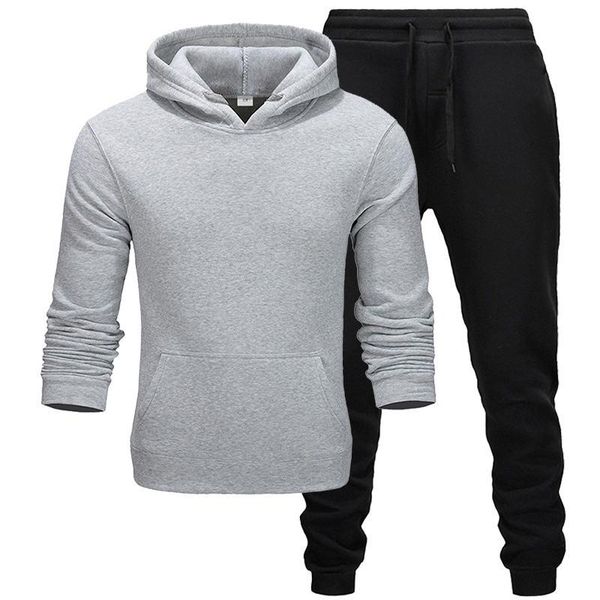 men's hoodies & sweatshirts men set casual sportswear tracksuits sets gyms sweatshirt + sweatpants fashion brand male two piece, Black
men's hoodies & sweatshirts men set casual sportswear tracksuits sets gyms sweatshirt + sweatpants fashion brand male two piece, Black