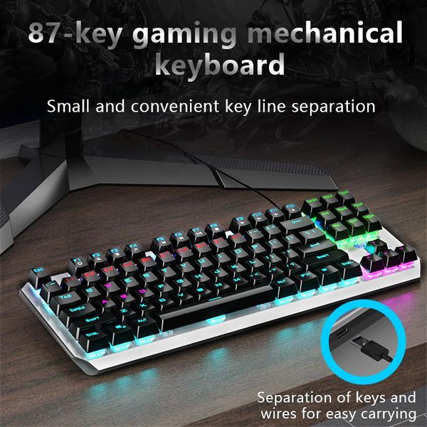 gaming mechanical keyboard 87-key anti-ghosting backlit blue black switch usb deskcomputer lapkeyboards
gaming mechanical keyboard 87-key anti-ghosting backlit blue black switch usb deskcomputer lapkeyboards