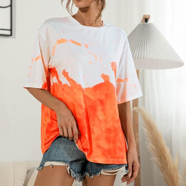 women's t-shirt 2021 summer t-shirts women casual female tie dye print t shirt lady loose tee plus size half sleeve beach camisas, White
women's t-shirt 2021 summer t-shirts women casual female tie dye print t shirt lady loose tee plus size half sleeve beach camisas, White