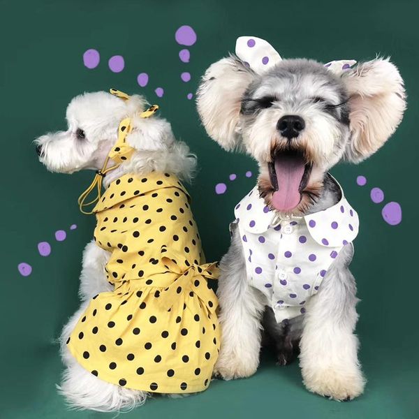 dog apparel spring dress skirt for clothes cute princess puppy small outfits bow ribbon dot printing chihuahua
dog apparel spring dress skirt for clothes cute princess puppy small outfits bow ribbon dot printing chihuahua