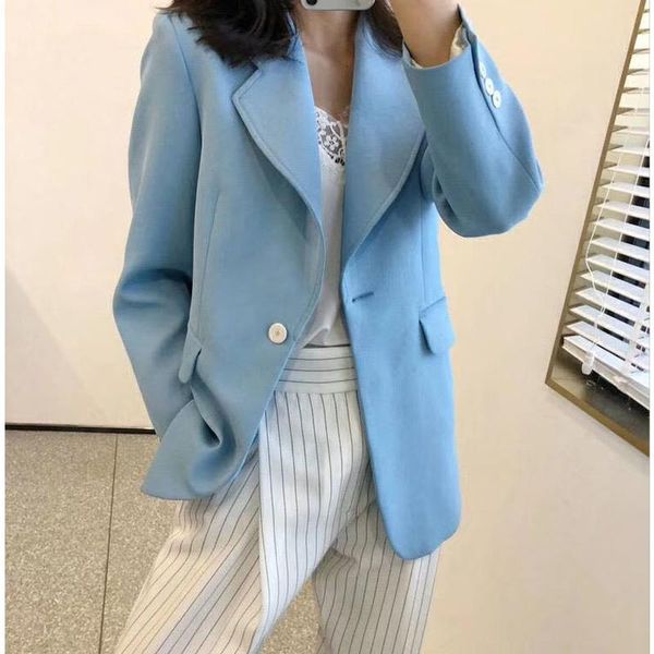 women's suits & blazers women coat 2021 spring / summer style loose single button v neck, White;black
women's suits & blazers women coat 2021 spring / summer style loose single button v neck, White;black