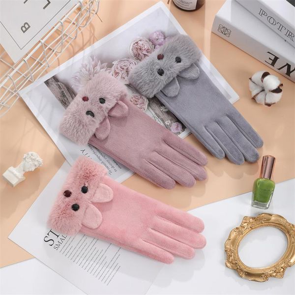 five fingers gloves women winter keep warm touch screen plus velvet inside thicken cartoon cute lovely cycling drive plush wrist suede, Blue;gray
five fingers gloves women winter keep warm touch screen plus velvet inside thicken cartoon cute lovely cycling drive plush wrist suede, Blue;gray