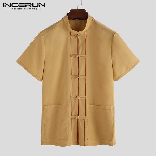 men's casual shirts incerun summer men chinese style shirt short sleeve button stand collar vintage tang suit 2021 solid color elegant, White;black
men's casual shirts incerun summer men chinese style shirt short sleeve button stand collar vintage tang suit 2021 solid color elegant, White;black