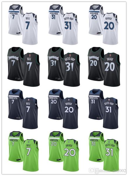 Mens Womens Youth\rMinnesota\rTimberwolves\r7 Bell 20 Josh Okogie 31 Keita Bates-Diop White green navy customs Basketball Jerseys, Colour
Mens Womens Youth\rMinnesota\rTimberwolves\r7 Bell 20 Josh Okogie 31 Keita Bates-Diop White green navy customs Basketball Jerseys, Colour