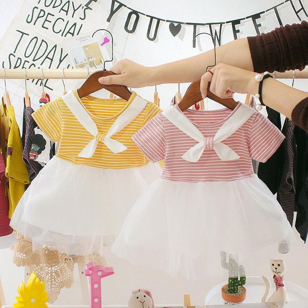 girl's dresses summer baby girl dress 0-2y casual toddler born girls stripe birthday for princess tutu, Red;yellow
girl's dresses summer baby girl dress 0-2y casual toddler born girls stripe birthday for princess tutu, Red;yellow