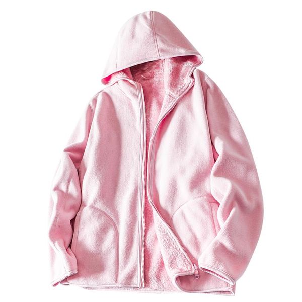 women's jackets winter casual solid color long sleeve hooded zipper jacket coat fleece coral velvet wear on both sides veste femme, Black;brown
women's jackets winter casual solid color long sleeve hooded zipper jacket coat fleece coral velvet wear on both sides veste femme, Black;brown