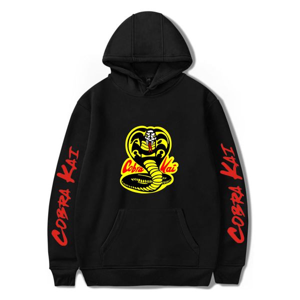 

mens designer t shirts black hoodie cobra kai hoodies men women sweatshirts harajuku hip hop hooded boys girls casual popular pullovers