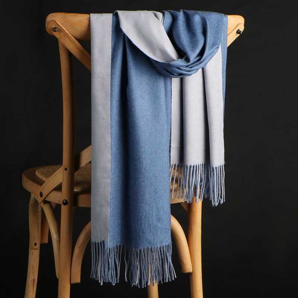 scarves double-sided cashmere scarf women winter korean wild tassel shawl warm two-color brushed solid color cardigan bufanda, Blue;gray
scarves double-sided cashmere scarf women winter korean wild tassel shawl warm two-color brushed solid color cardigan bufanda, Blue;gray