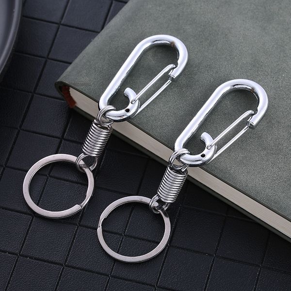 classic design spring fastener keychain creative gift keyrings, Silver
classic design spring fastener keychain creative gift keyrings, Silver