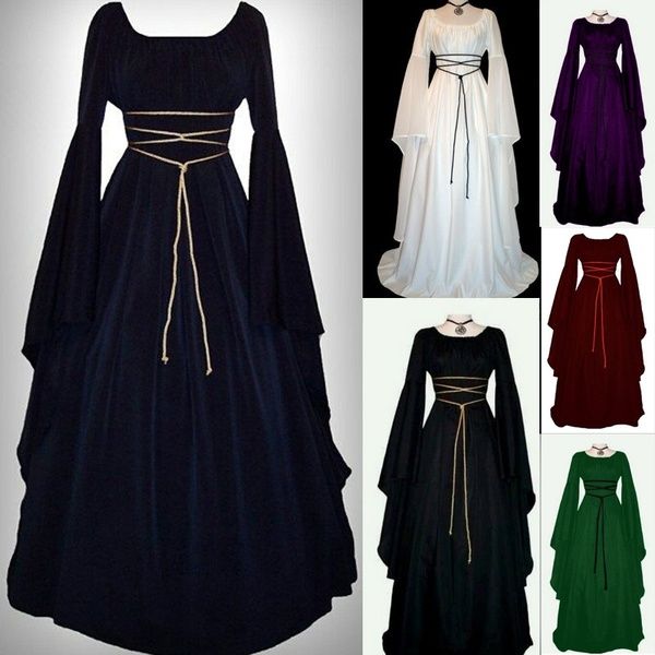 theme costume 2019 ashion vintage style women medieval dress gothic dress floor length women cosplay dress retro long gown dres, Black;red
theme costume 2019 ashion vintage style women medieval dress gothic dress floor length women cosplay dress retro long gown dres, Black;red