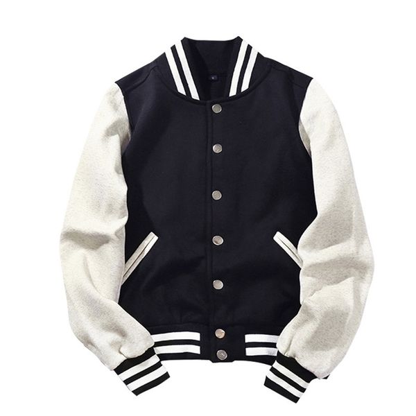 arrival spliced brand single breasted patchwork short style rib sleeve bomber jacket men cotton casual baseball coat 210806, Black;brown
arrival spliced brand single breasted patchwork short style rib sleeve bomber jacket men cotton casual baseball coat 210806, Black;brown