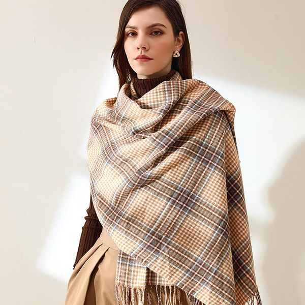 scarves thick warm winter scarf luxury design plaid tassel women cashmere pashmina shawl lady wrap female foulard blanket, Blue;gray
scarves thick warm winter scarf luxury design plaid tassel women cashmere pashmina shawl lady wrap female foulard blanket, Blue;gray