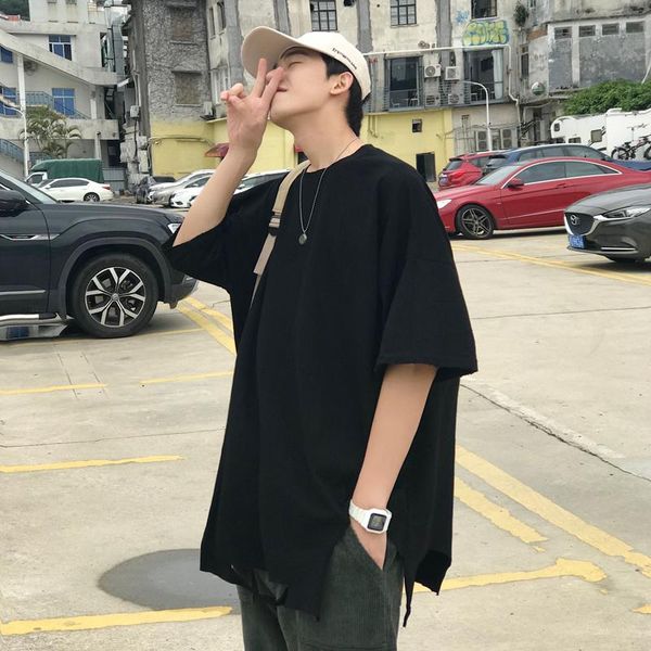 men's t-shirts punk ripped hole high street oversized t shirt o neck short sleeve summer men 2021 hip hop loose cool fashion harajuku, White;black
men's t-shirts punk ripped hole high street oversized t shirt o neck short sleeve summer men 2021 hip hop loose cool fashion harajuku, White;black