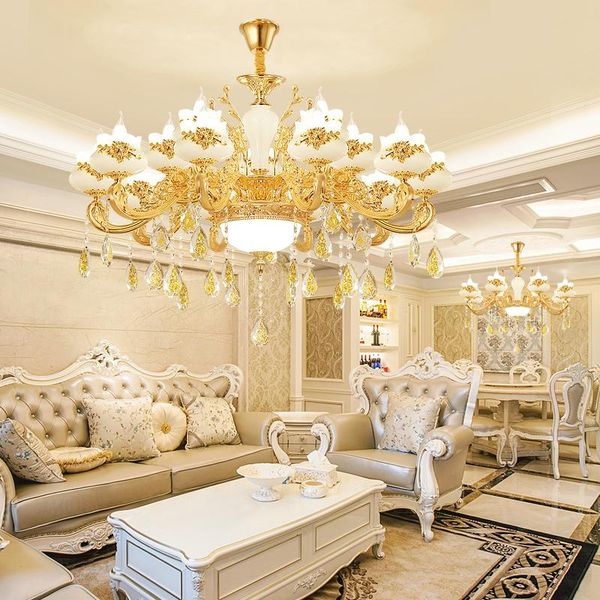 living room chandelier luxury atmosphere duplex building dining bedroom zinc alloy imitation jade crystal villa lamps wallpapers
living room chandelier luxury atmosphere duplex building dining bedroom zinc alloy imitation jade crystal villa lamps wallpapers