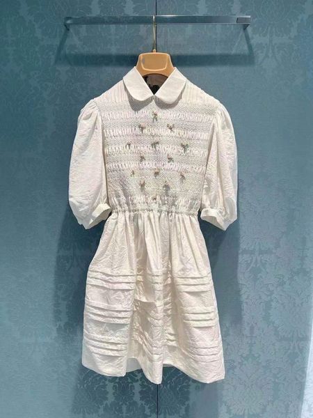 dress the same spring and summer 21 small flower lapel bubble sleeve backless sweet little princess female, White;black
dress the same spring and summer 21 small flower lapel bubble sleeve backless sweet little princess female, White;black