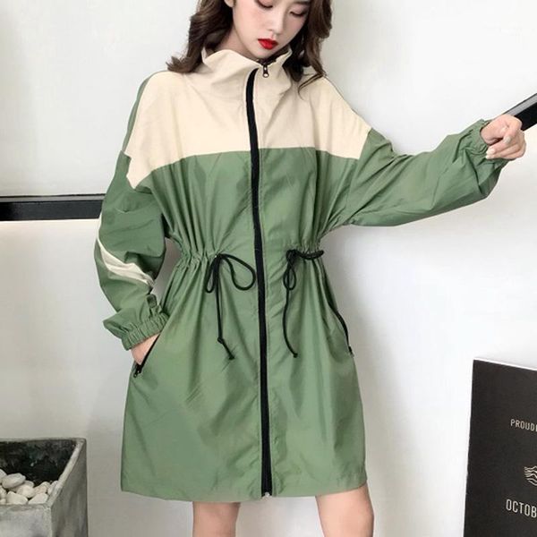 women's trench coats 2021 spring korean version of the retro long windbreaker jacket casual loose women le76, Tan;black
women's trench coats 2021 spring korean version of the retro long windbreaker jacket casual loose women le76, Tan;black
