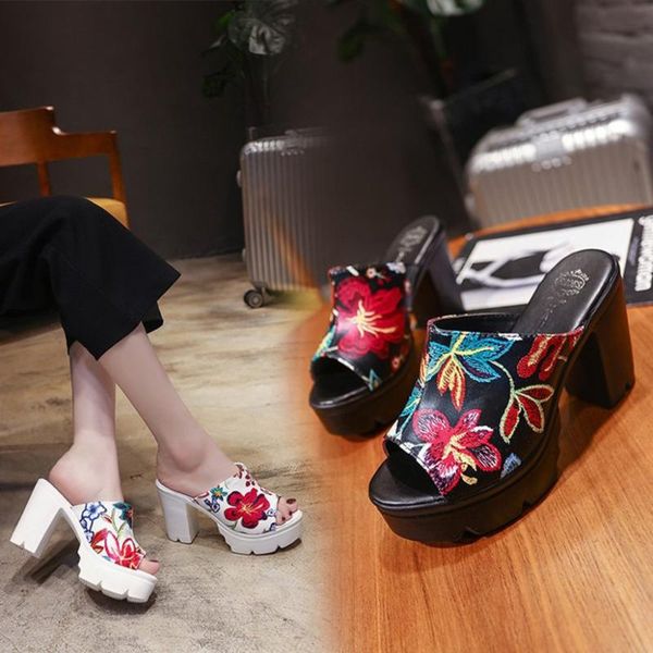 dress shoes wedge slippers female summer sandals sponge cake high heel women slip-on flat sandalias cutouts lace, Black
dress shoes wedge slippers female summer sandals sponge cake high heel women slip-on flat sandalias cutouts lace, Black