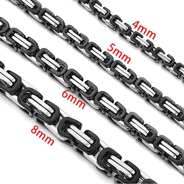 chains stainless steel solid metal men basic cubic square byzantine necklace curb cuban link chain 4mm 5mm 6mm 8mm wide for pendants, Silver
chains stainless steel solid metal men basic cubic square byzantine necklace curb cuban link chain 4mm 5mm 6mm 8mm wide for pendants, Silver