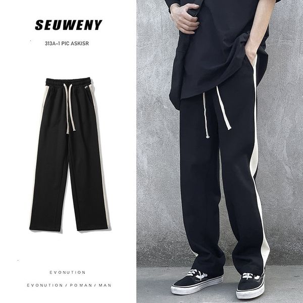 men's pants spring sweatpants fashion casual men joggers track streetwear korean loose wide-leg mens trousers s-2xl 38l2, Black
men's pants spring sweatpants fashion casual men joggers track streetwear korean loose wide-leg mens trousers s-2xl 38l2, Black