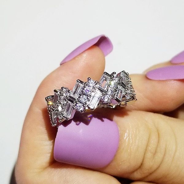 cluster rings 2021 trendy rose gold silver color round eternity band ring for women lady anniversary gift jewelry bulk sell moonso r5820, Golden;silver
cluster rings 2021 trendy rose gold silver color round eternity band ring for women lady anniversary gift jewelry bulk sell moonso r5820, Golden;silver