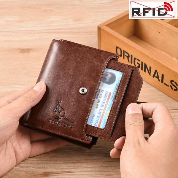 men's short zipper genuine leather wallet rfid anti theft card holder coin purse fashion business men and women pocket wallets, Red;black
men's short zipper genuine leather wallet rfid anti theft card holder coin purse fashion business men and women pocket wallets, Red;black