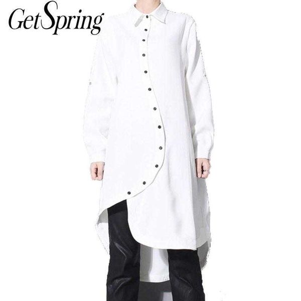 getspring women shirt dress blouse long loose asymmetric irregular cotton s black white plus size autumn 210601, Black;gray
getspring women shirt dress blouse long loose asymmetric irregular cotton s black white plus size autumn 210601, Black;gray