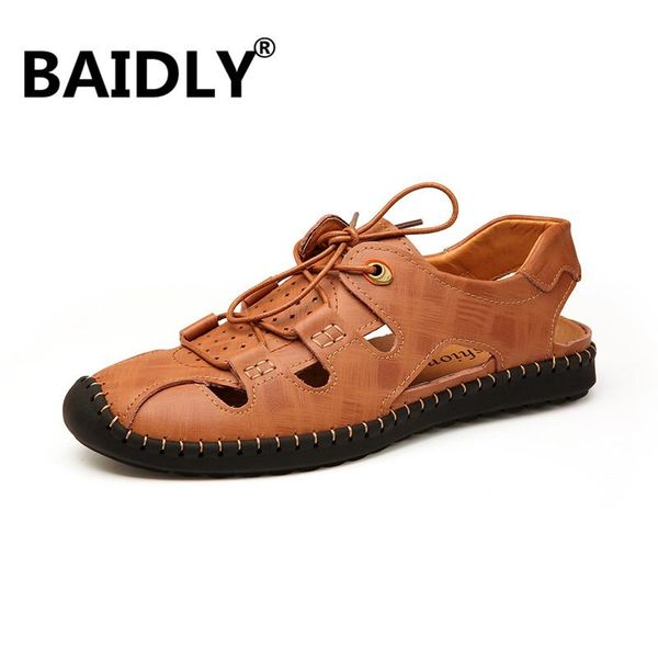 genuine leather men sandals summer casual flat shoes soft comfortable closed toe beach, Black
genuine leather men sandals summer casual flat shoes soft comfortable closed toe beach, Black