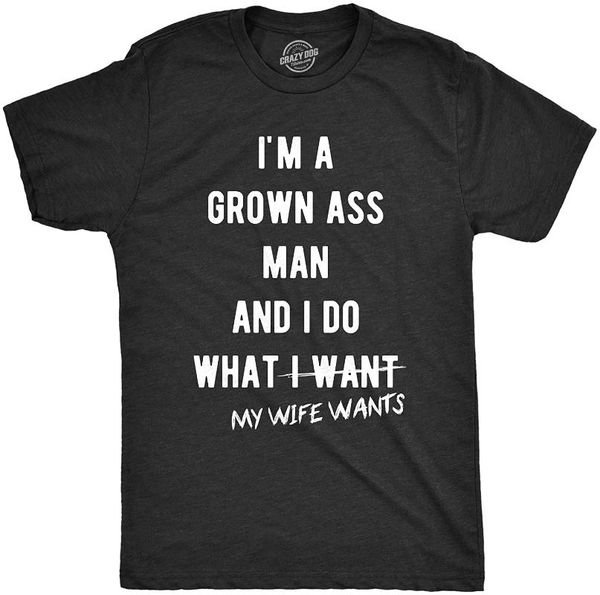 man i do what my wife wants tshirt funny husband fathers day tee men's t-shirts, White;black
man i do what my wife wants tshirt funny husband fathers day tee men's t-shirts, White;black