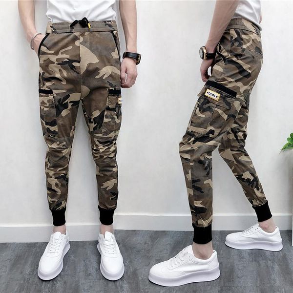 men's pants 2021 men yellow camouflage print pencil ankle-length slim harem mid waist spring summer trousers fashion streetwear, Black
men's pants 2021 men yellow camouflage print pencil ankle-length slim harem mid waist spring summer trousers fashion streetwear, Black