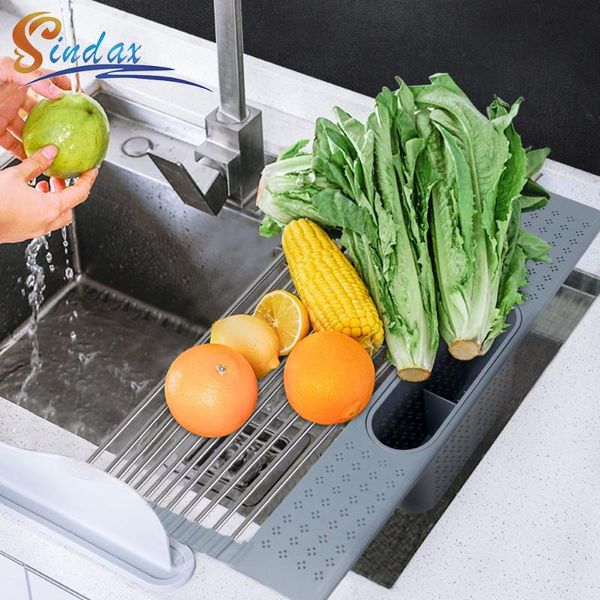stainless steel dish drying rack over the sink roll up silicone coated multipurpose foldable kitchen drainer dropship storage & organization
stainless steel dish drying rack over the sink roll up silicone coated multipurpose foldable kitchen drainer dropship storage & organization