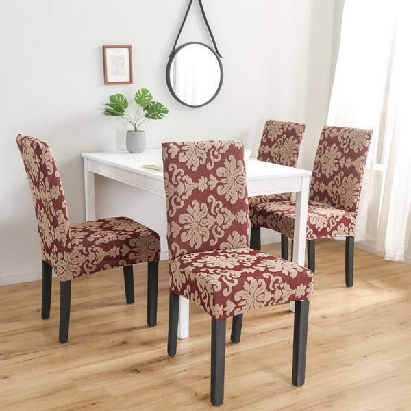 chair covers 1/2/4/6pcs floral jacquard stretch elastic spandex for wedding dining room office banquet housse de chaise
chair covers 1/2/4/6pcs floral jacquard stretch elastic spandex for wedding dining room office banquet housse de chaise