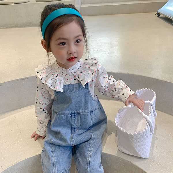 2021 spring girls ruffle cherry blouses cotton sweet shirts children casual clothing kids 2-8y, White;black
2021 spring girls ruffle cherry blouses cotton sweet shirts children casual clothing kids 2-8y, White;black