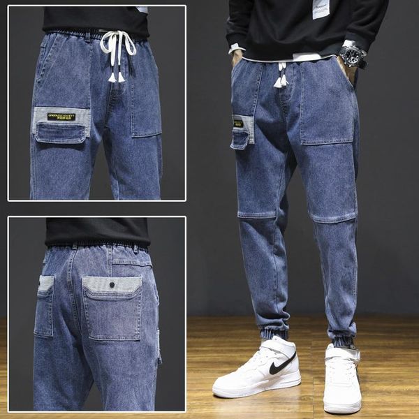 men's jeans men's hip hop casual elastic waist denim pants solid straight baggy streetwear full length oversize -5xl trousers, Blue
men's jeans men's hip hop casual elastic waist denim pants solid straight baggy streetwear full length oversize -5xl trousers, Blue
