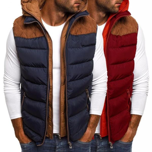men's vests fashion men color block zipper pocket sleeveless hooded cotton jacket vest coat, Black;white
men's vests fashion men color block zipper pocket sleeveless hooded cotton jacket vest coat, Black;white