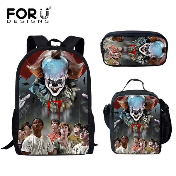 school bags forudesigns cool style 3pcs set horror movie 3d print backpack fashion student daypack and lunch pencil bag
school bags forudesigns cool style 3pcs set horror movie 3d print backpack fashion student daypack and lunch pencil bag