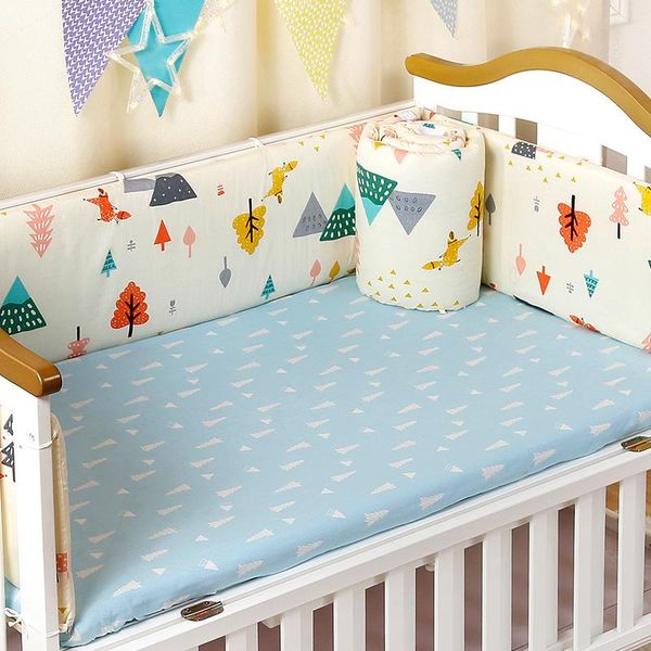 4pcs/set crib bed bumpers set for borns thick cotton children's protector detachable zipper cot baby bedding sets
4pcs/set crib bed bumpers set for borns thick cotton children's protector detachable zipper cot baby bedding sets