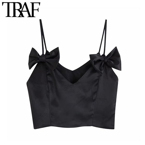 traf women bow tied short style camis vintage fashion sleeveless backless shirts blusas mujer chic crop 210325, White
traf women bow tied short style camis vintage fashion sleeveless backless shirts blusas mujer chic crop 210325, White