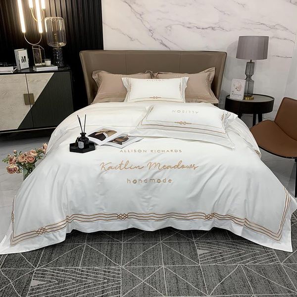 bedding sets luxury washed silk embroidery 100% pure cotton home set duvet cover flat fitted sheet pillowcases king 4pcs
bedding sets luxury washed silk embroidery 100% pure cotton home set duvet cover flat fitted sheet pillowcases king 4pcs
