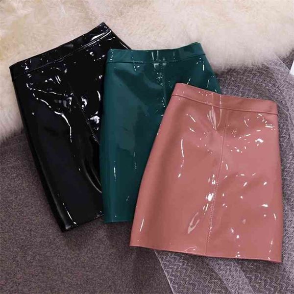spring autumn fashion elegant women pu leather skirt casual high waist mini ladies a-line 210708, Black
spring autumn fashion elegant women pu leather skirt casual high waist mini ladies a-line 210708, Black
