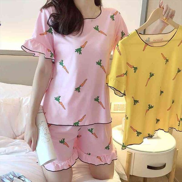girl nightwear summer short sleeve women sleepwear pijama student loose korean pyjamas set girls sweet cute leisure female, Black;red
girl nightwear summer short sleeve women sleepwear pijama student loose korean pyjamas set girls sweet cute leisure female, Black;red