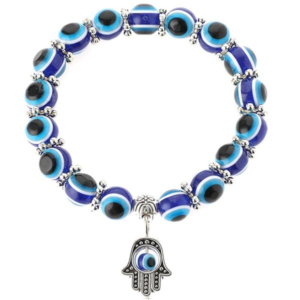 beaded, strands blue resin beads beaded bracelet turkish style charm eye bead for women, Black
beaded, strands blue resin beads beaded bracelet turkish style charm eye bead for women, Black