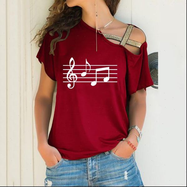 funny womens t shirts music note print plus size shirt women cute harajuku lover irregular skew cross bandage, White
funny womens t shirts music note print plus size shirt women cute harajuku lover irregular skew cross bandage, White