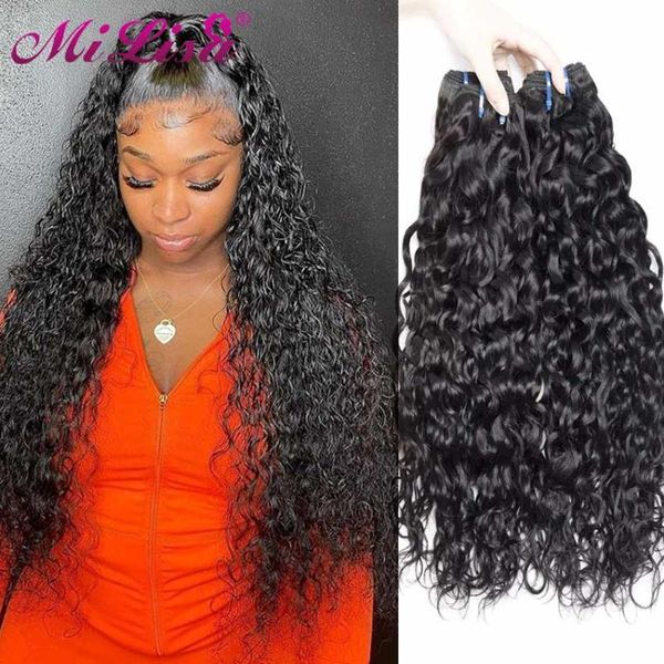 human hair bulks water wave bundles 3/4 deal 30 inch brazilian weaving milisa raw virgin extension, Black
human hair bulks water wave bundles 3/4 deal 30 inch brazilian weaving milisa raw virgin extension, Black