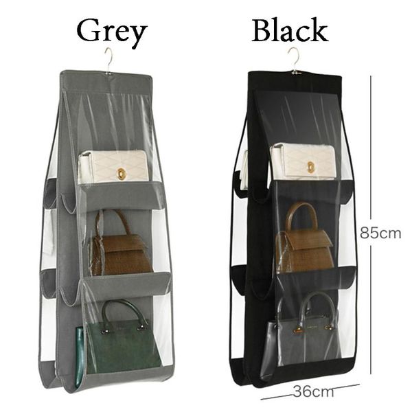 storage boxes & bins 6 pocket wardrobe closet hanger double side transparent foldable hanging handbag purse bag sundry tidy organizer
storage boxes & bins 6 pocket wardrobe closet hanger double side transparent foldable hanging handbag purse bag sundry tidy organizer