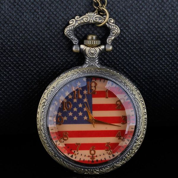 pocket watches creative american flag dial quartz watch necklace men and women pendant clock chain fashion selling gift, Slivery;golden
pocket watches creative american flag dial quartz watch necklace men and women pendant clock chain fashion selling gift, Slivery;golden
