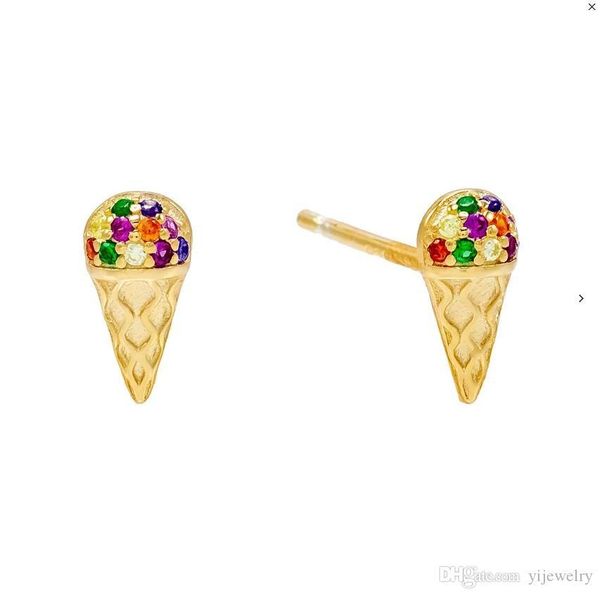 gold silver plated 2019 summer new arrived rainbow cz iced cream stud earring for girl, Golden;silver
gold silver plated 2019 summer new arrived rainbow cz iced cream stud earring for girl, Golden;silver
