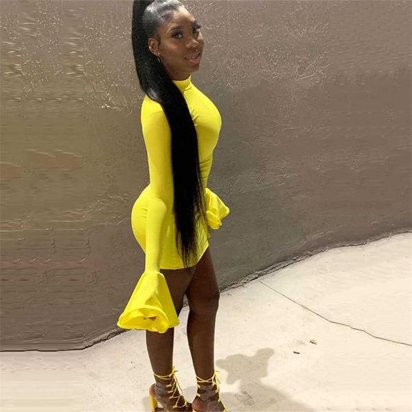 omsj fashion autumn casual slim stand collar bodycon party short dress night club mini dresses women solid bell sleeve 210517, Black;gray
omsj fashion autumn casual slim stand collar bodycon party short dress night club mini dresses women solid bell sleeve 210517, Black;gray
