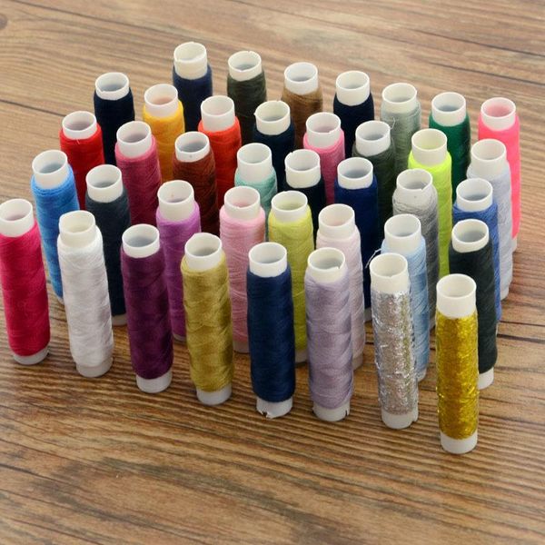yarn 100% polyester sewing thread 39 colors roll hand embroidery 200 yard each spool durable home accessories, Black;white
yarn 100% polyester sewing thread 39 colors roll hand embroidery 200 yard each spool durable home accessories, Black;white